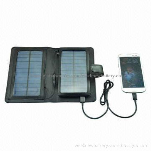 Solar Charger for Mobile Phones, GPS, Digital Devices, 3W with Built-in 3,600mAh Battery